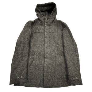 R29 HUGO BOSS Men's Wool Peacoat Gray Large